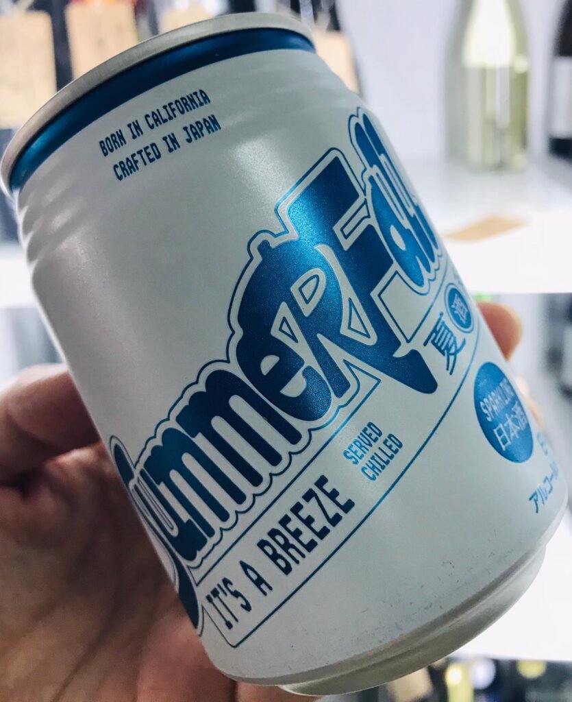 能標示「日本酒」的Wakaze Summer Fall 