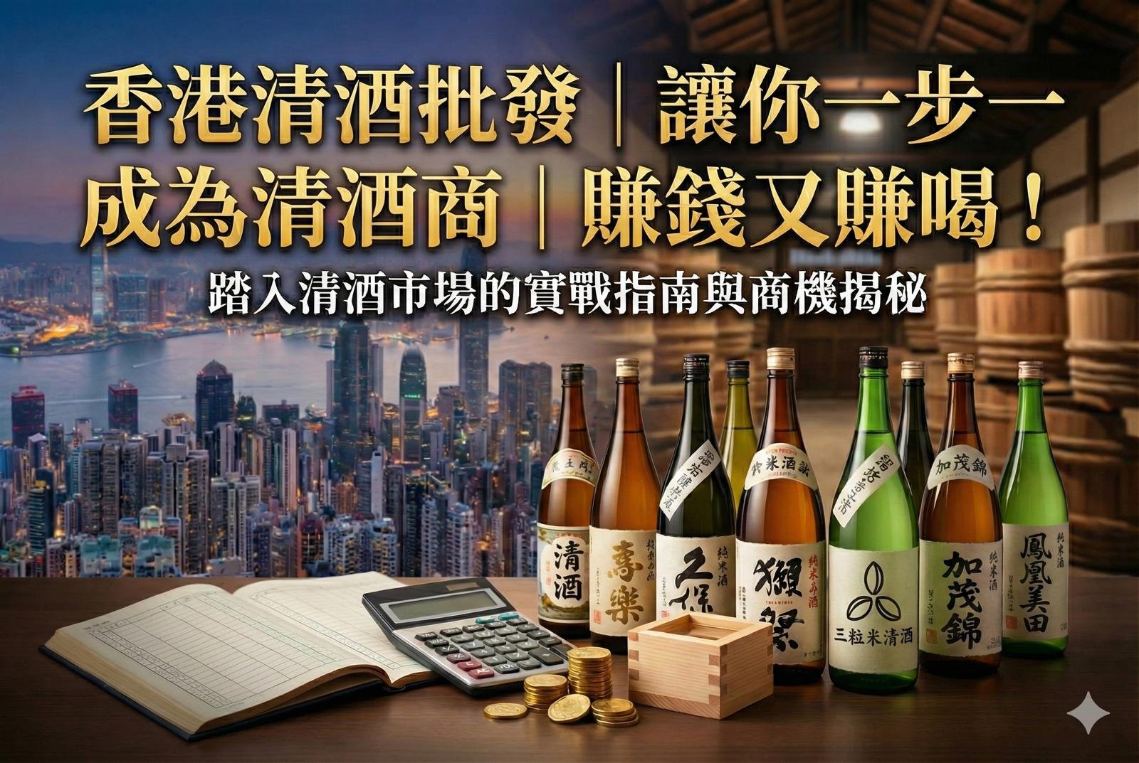 香港清酒批發｜讓你成為清酒商，踏上賺錢又賺喝的微醺之旅！