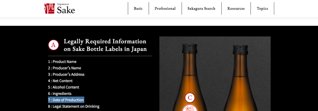 來自日本酒造組合中央會
關於保存期限的說明