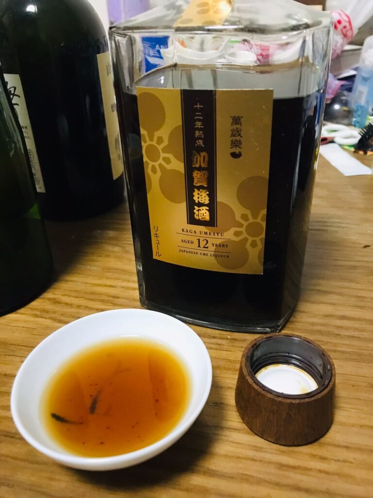 2019年生產、開瓶的加賀12年梅酒